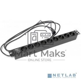Hyperline SHE19-9SH-2.5IEC Блок розеток для 19