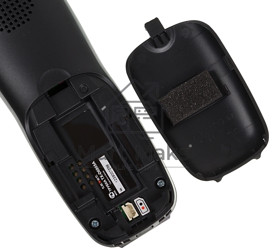 Радиотелефон teXet TX-D6905A черный (громкая связь,телефонная книга на 50 имен и номеров, определитель номера, будильник)