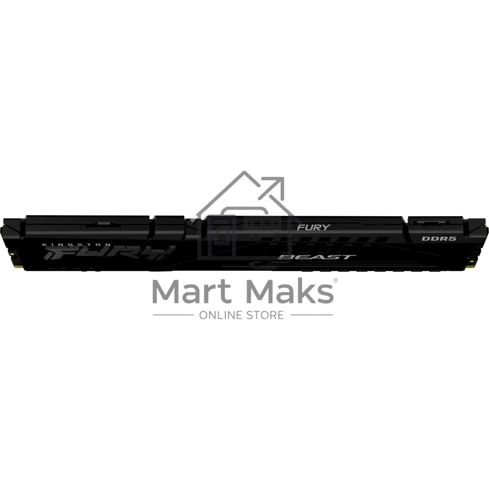 Оперативная память Kingston Fury Beast, DDR5, 32GB (1x32GB), 5200MHz, CL36, DIMM, с радиатором, черный
