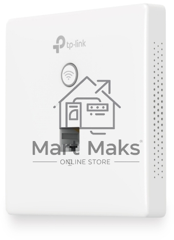 Точка доступа TP-Link Omada AC1200 wireless MU-MIMO Gigabit wall-plate Access Point, 1 Gigabit downlink port, 1 gigabit uplink port, 802.3af/at PoE in, wall plate mounting, support standalone mode and controlled by Omada SDN controller (Software/hardware/
