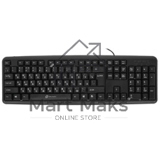 Клавиатура проводная Oklick 180M, PS/2, черный