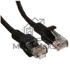 Патч-корд UTP Cablexpert PP12-30M/BK cat.5e, 30м, литой, многожильный, черный
