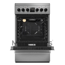 Плита электрическая Maunfeld MEC55CS08D серебристый, конфорок 4 шт, духовка 60 л, 50 см x 85 см x 60 см
