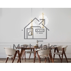 Светильник Ambrella light LH31147 BS/CL латунь/прозрачный 13W 3000K 280*60*350