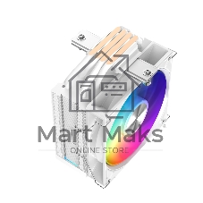 Кулер для процессора CPU Cooler SAMA A40L WH (240W, 4-pin PWM, 152mm, 4x6mm, ARGB, 1x120mm, 75.2CFM, 29dBA, 2200RPM, S: 1851/1700/1200/115X, AM5/AM4, white)
