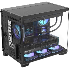 Корпус Formula Crystal Z4M Plus черный без БП mATX 3x120mm 1xUSB3.0 audio bott PSU