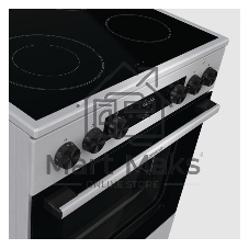 Плита электрическая Gorenje GECS6C70XC серебристый, конфорок 4 электрических, духовка 71 л, 60 см x 85 см x 60 см