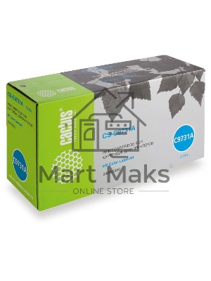 Картридж лазерный Cactus CS-C9731A голубой (12000 стр.) для HP Color LaserJet 5500/5550