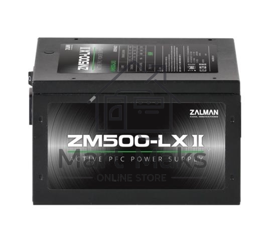 Блок питания Zalman ZM500-LXII, 500Вт, 120мм, черный