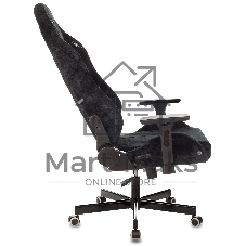 Кресло игровое Бюрократ Knight N1 Fabric черный Light-20, с подголов. крестовина металл