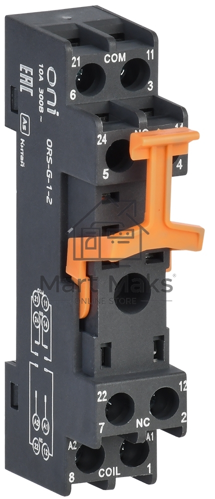 Розетка для реле IEK винт.соед. 300 (ORS-G-1-2-G)