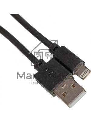 Кабель-Lightning (m) 1м черный