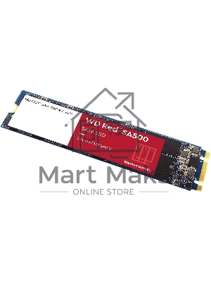 Накопитель SSD WD Red SA500 WDS100T1R0B, 1000Gb, SATA III, M.2 2280, R/W 560/530
