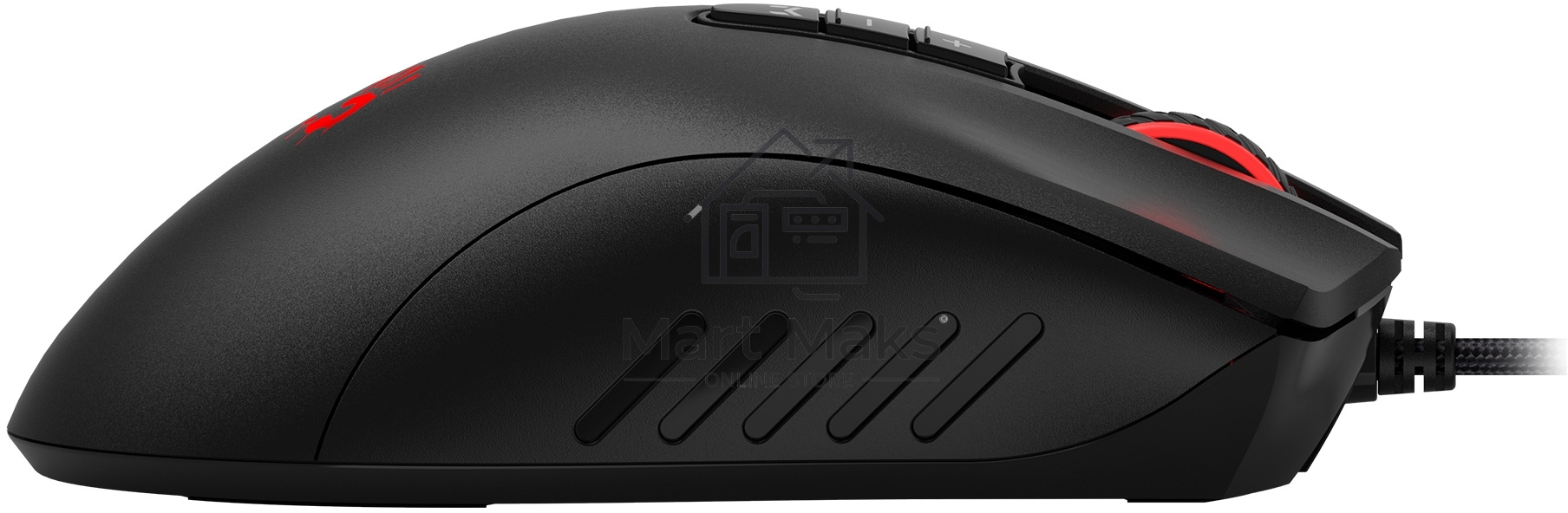 Мышь проводная A4Tech Bloody ES5 черный, 3200 dpi, USB Type-A, кнопки - 8