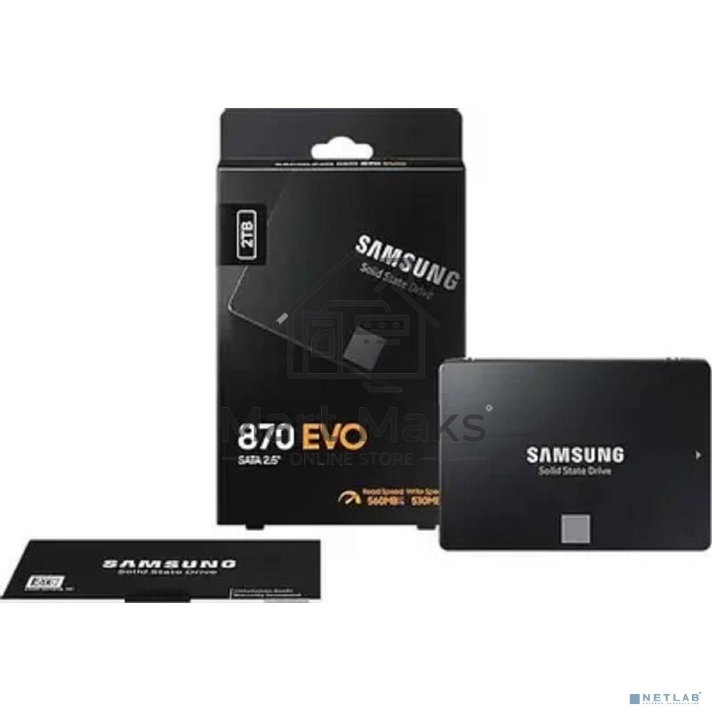 Накопитель SSD Samsung 870 EVO, 2TB, SATA III, 2.5