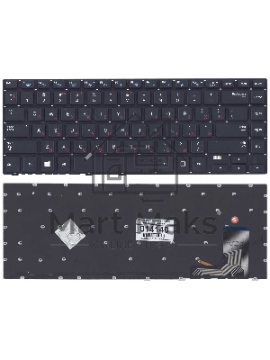 Клавиатура для ноутбука Samsung 470R4E, черная с подсветкой