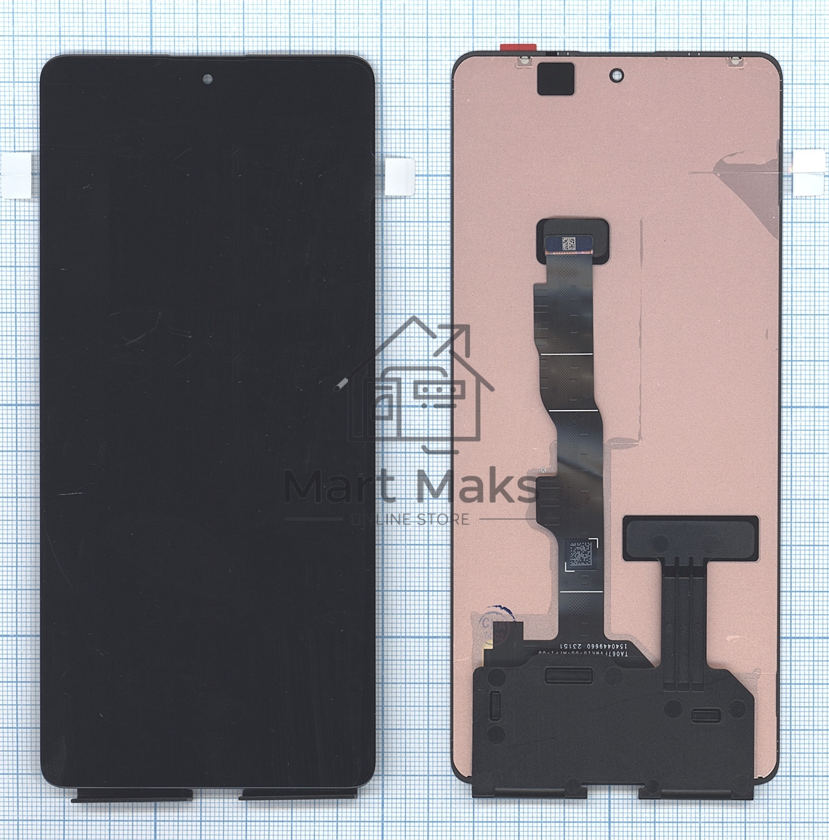 Дисплей для Xiaomi Poco F5 в сборе с тачскрином (OLED) черный