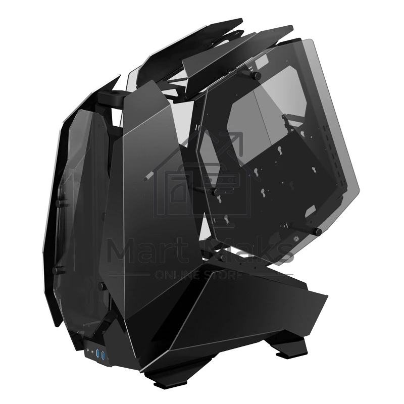 Компьютерный корпус без блока питания JONSBO MOD-5, Full-Tower, TG, no fans, 2xUSB-A 3.0 + 1xUSB-C 3.2, ATX, mATX, mITX Black