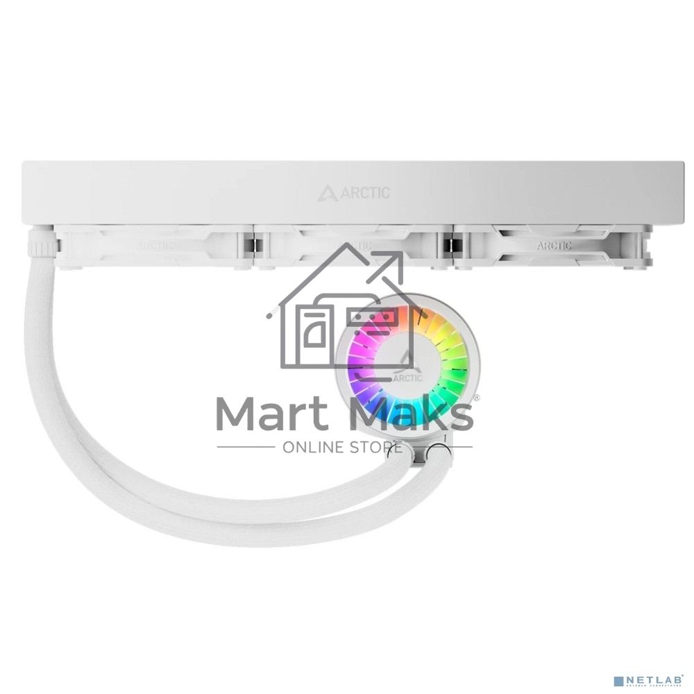 Система жидкостного охлаждения Arctic Cooling Liquid Freezer III Pro 360 ARGB Whte ACFRE00188A белый 120мм алюминий+медь 2500rpm 31db 4-pin