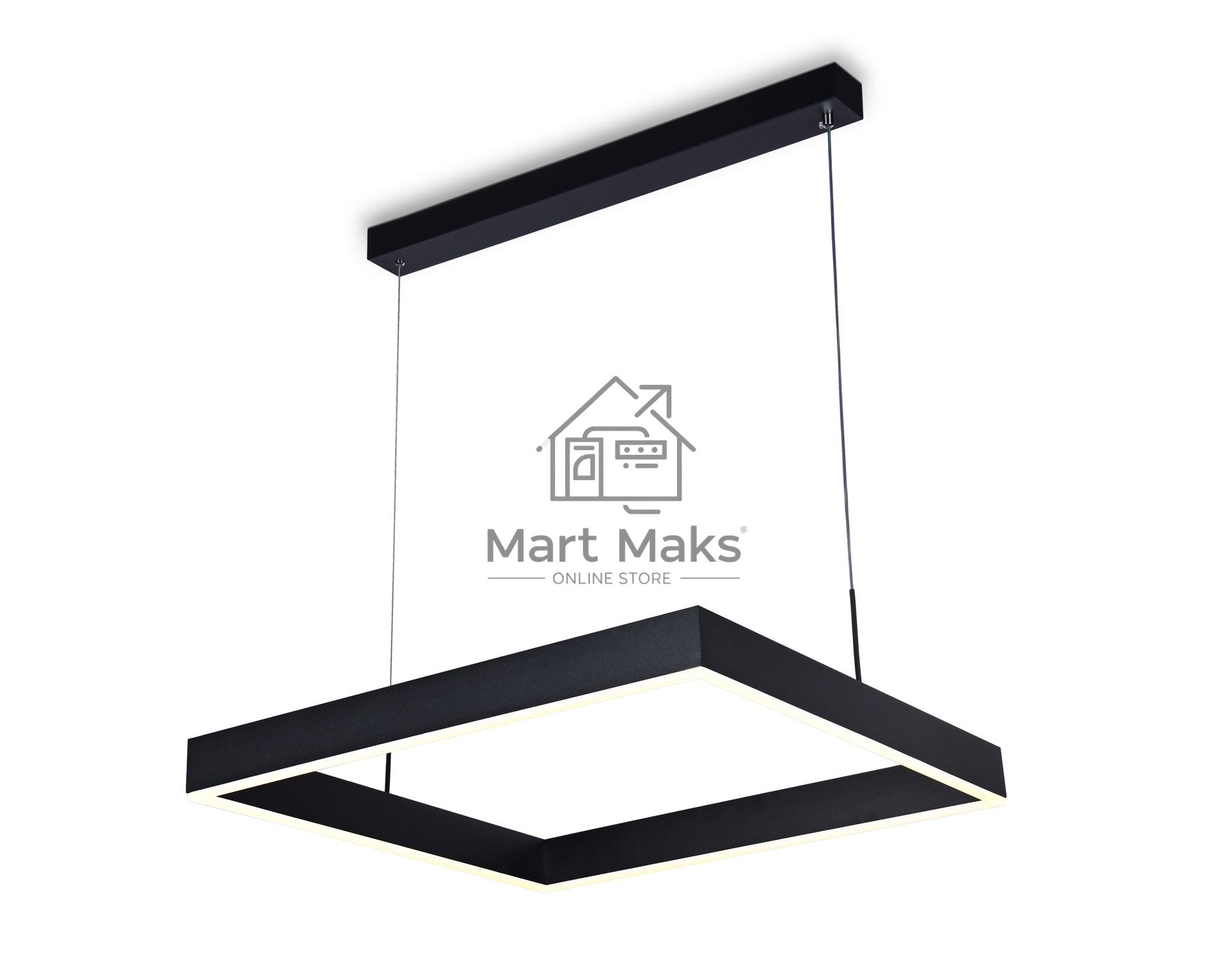 Светильник Ambrella light FA6626 BK черный 65W 600*600*720 (ПДУ РАДИО 2.4G)