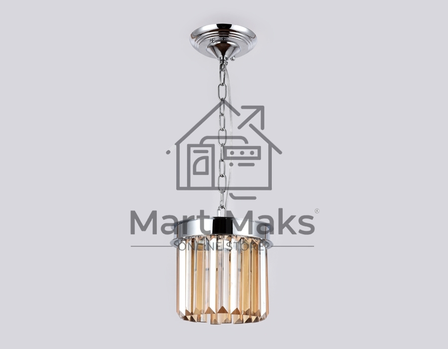 Светильник Ambrella light TR5102 CH/TI хром/янтарь E14 max 40W D200*575