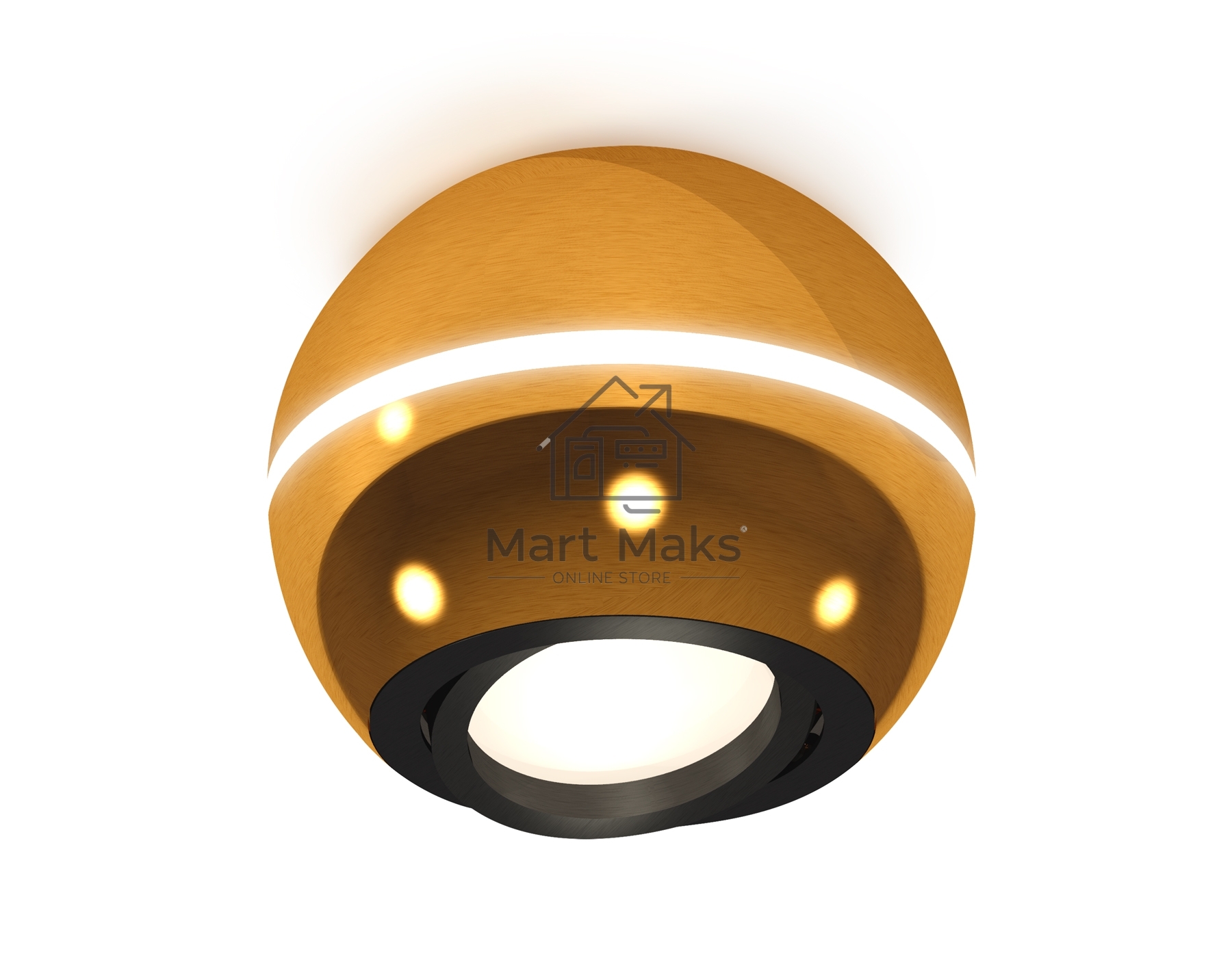 Светильник Ambrella Light XS1105010 PYG/PBK золото желтое полированное/черный полированный MR16 GU5.3 LED3W 4200K(C1105,N7002)