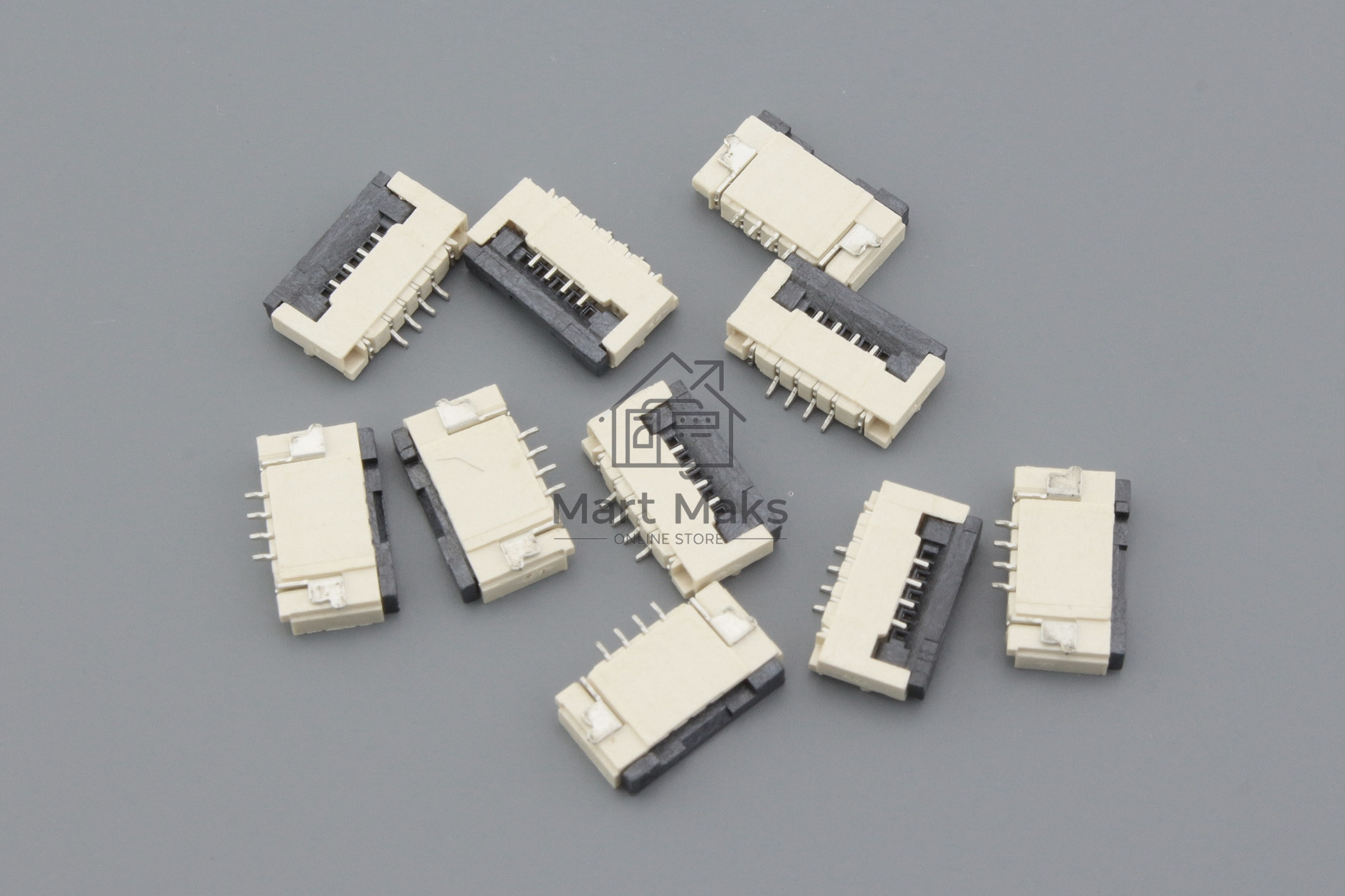 Разъем FPC Half Coverage Top Contact 0.5K-BS-24PWB 24 pin высота 2мм шаг 0,5мм 10 шт