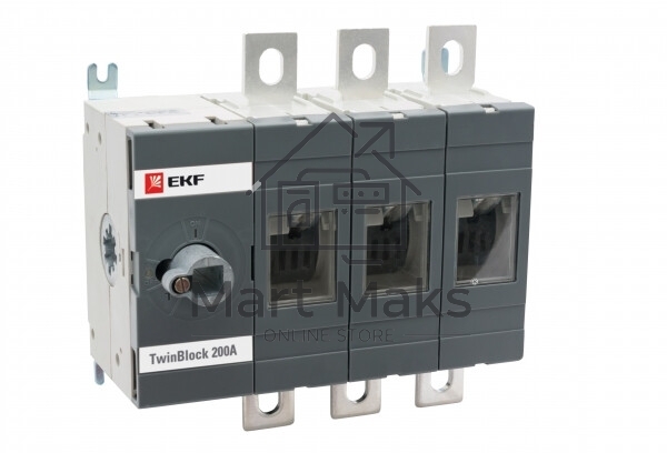 Рубильник 200A 3P без рукоятки управления TwinBlock EKF PROxima