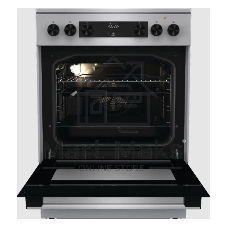 Плита электрическая Gorenje GECS6C70XC серебристый, конфорок 4 электрических, духовка 71 л, 60 см x 85 см x 60 см