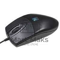 Мышь проводная A4Tech OP-620D черный, 1000 dpi, USB, кнопки - 4