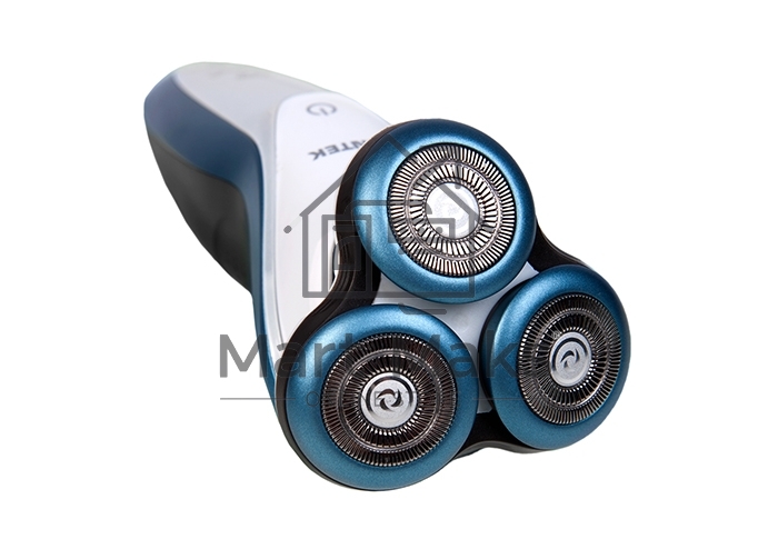 Бритва Centek CT-2163 (серебр) ротор, +ВЛАЖНОЕ БРИТЬЁ, 3 плав.головки, 2-йные лезвия, до 40 мин. раб
