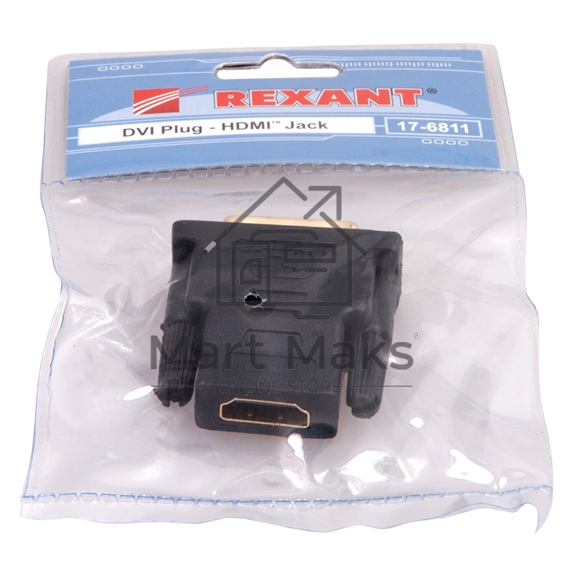 Переходник Rexant (17-6811) ПЕРЕХОДНИК шт.DVI - гн.HDMI GOLD