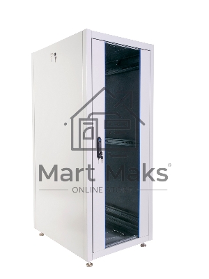 Шкаф телекоммуникационный напольный ЭКОНОМ 30U (600 × 600) дверь стекло, дверь металл