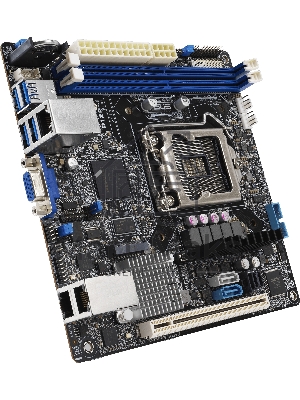 Материнская плата серверная ASUS P12R-I, LGA 1200, Intel C252, 2xDDR4, 6xSATA, 1xM.2, 1xPCI-E 4.0 x16, 2x1Gb LAN, 4xUSB-A 3.2 Gen 1, 1xVGA, COM-порт, Mini-ITX