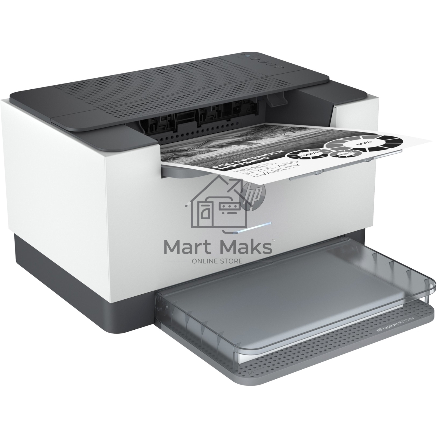 Принтер лазерный HP LaserJet M211dw (9YF83A), A4, ч/б, печ. до 29 стр/мин., 600 x 600 dpi, USB, RJ-45, Wi-Fi, Air Print, Mopria