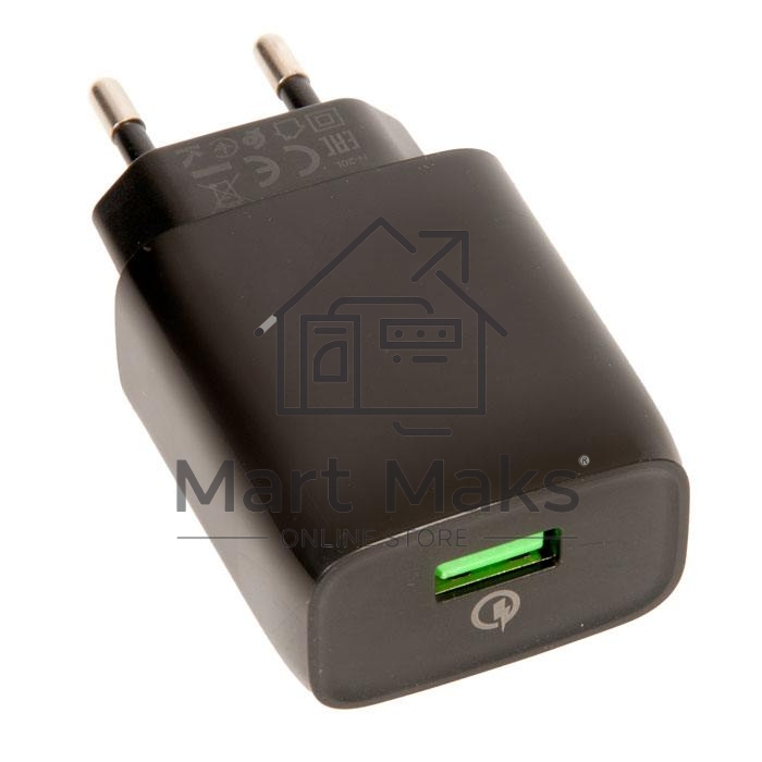 Сетевое ЗУ/ QC 3.0/ HOCO HC-32507 C72Q/ 1 USB/ Выход: 5V_9V_12V, 18W, черный