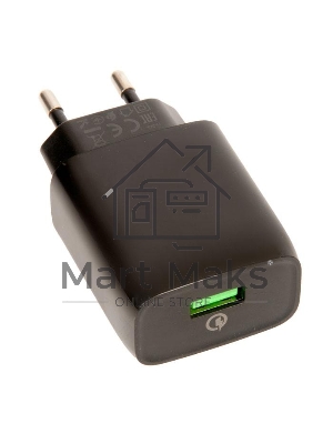 Сетевое зарядное устройство QC 3.0/ HOCO HC-32507 C72Q/ 1 USB/ Выход: 5V_9V_12V, 18W, черный