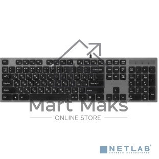 Клавиатура A4Tech KV-300H серый/черный USB slim