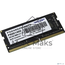 Оперативная память Patriot, DDR4, 8GB (1x8 GB), 2400 MHz, CL17, SO-DIMM