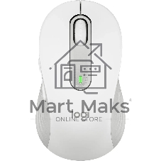 Мышь беспроводная Logitech Signature M650 белый, 4000 dpi, радиоканал, Bluetooth, USB, кнопки - 5