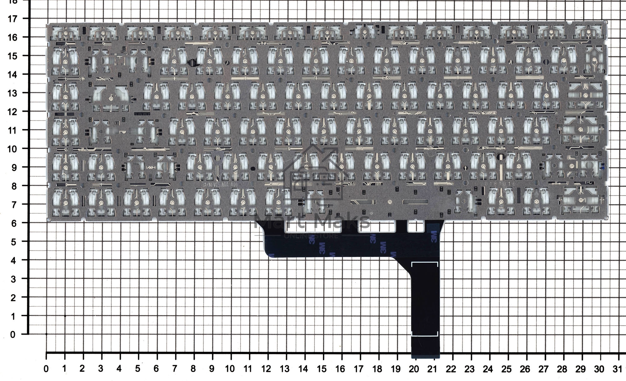 Клавиатура для ноутбука MSI GF63 GF63 8RC GF63 8RD, серебристая с подсветкой