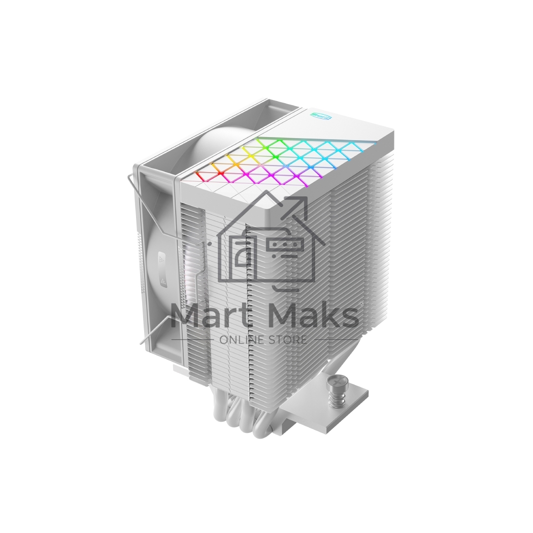 Кулер PCCooler R400 ARGB белый 92мм алюминий+медь 2200rpm 30db 4-pin 180W 133мм