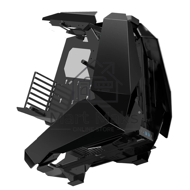 Компьютерный корпус без блока питания JONSBO MOD-5, Full-Tower, TG, no fans, 2xUSB-A 3.0 + 1xUSB-C 3.2, ATX, mATX, mITX Black