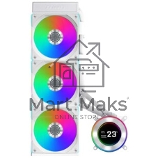 Система жидкостного охлаждения Lian-Li HydroShift II LCD-C 360CL ARGB Soc-AM5/AM4/1700/1851 белый 4-pin 31dB Al+Cu LCD Ret (G89.GHS2LCD36RW.R0)