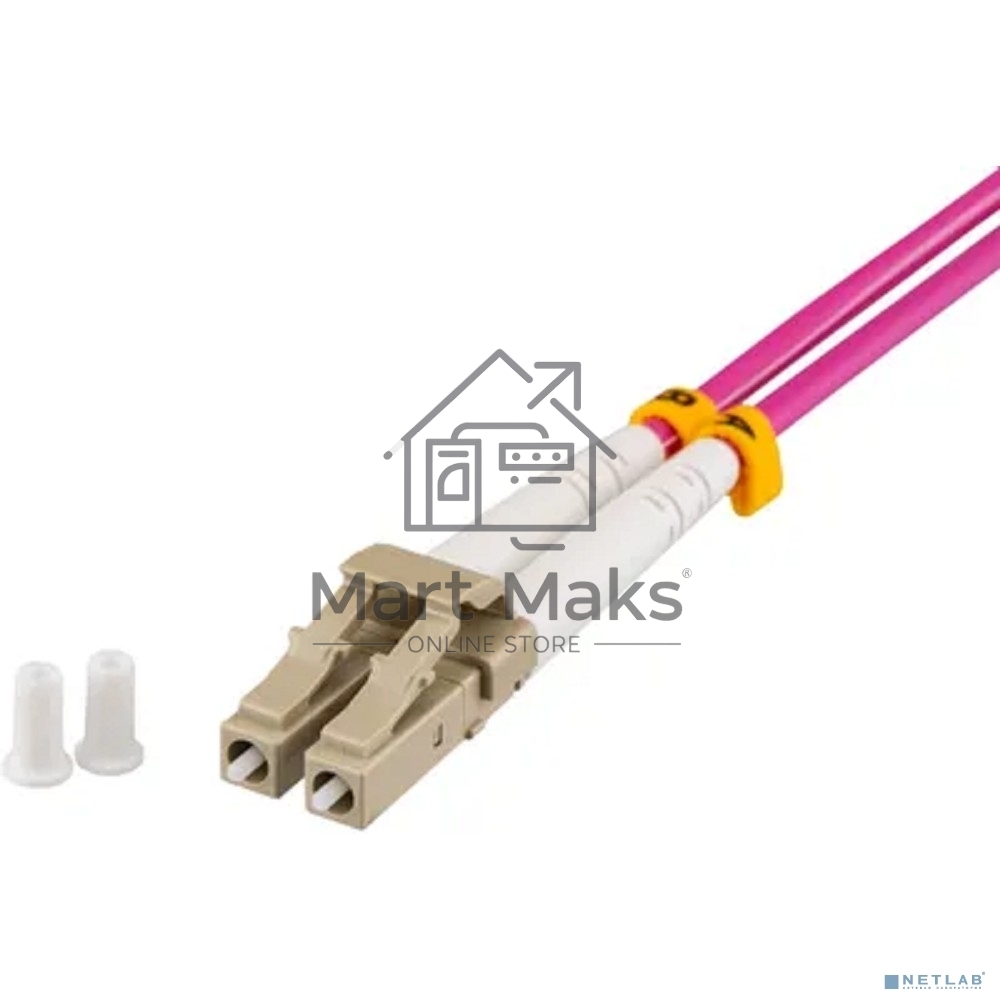 Кабель оптический REXANT 50-2611-1 Патч-корд волоконно-оптический (шнур) MM 50/125 (OM4), LC/UPC–LC/UPC, duplex, 3mm, LSZH 1м REXANT