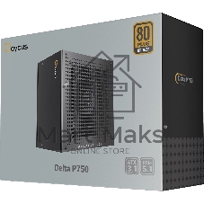 Блок питания Ocypus Delta P750, 750Вт, 80+ Bronze, 120мм, немодульный, черный