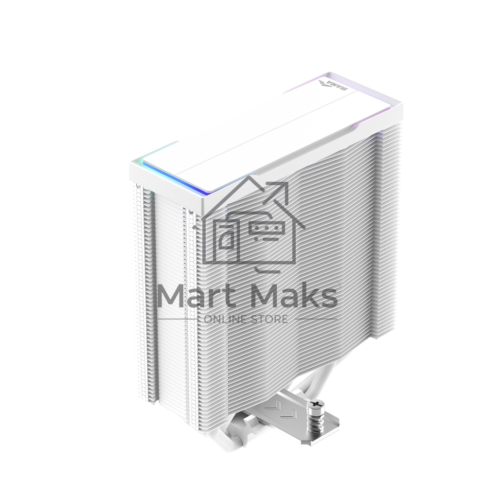 Кулер для процессора CPU Cooler SAMA A40L WH (240W, 4-pin PWM, 152mm, 4x6mm, ARGB, 1x120mm, 75.2CFM, 29dBA, 2200RPM, S: 1851/1700/1200/115X, AM5/AM4, white)