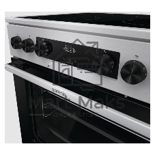 Плита электрическая Gorenje GECS6C70XC серебристый, конфорок 4 электрических, духовка 71 л, 60 см x 85 см x 60 см