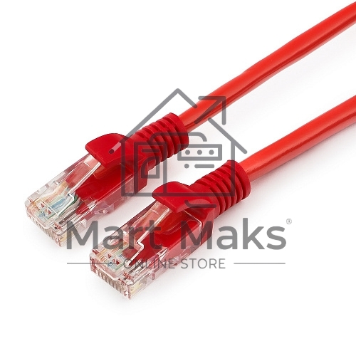 Патч-корд UTP Cablexpert кат.5e, 2м, литой, многожильный (красный)