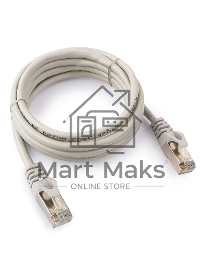 Патч-корд FTP Cablexpert кат.5e, 2м, литой, многожильный (серый)